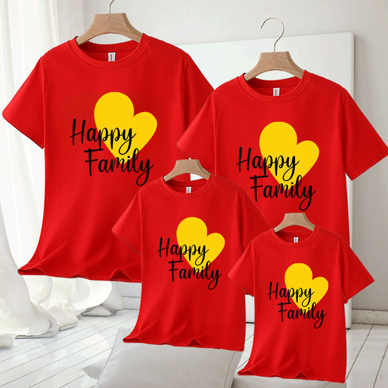 Gia Đình Là Niềm Hạnh Phúc! Thể Hiện Tình Yêu Với Áo Thun Gia Đình "Happy Family" Từ Áo Thun 24H!