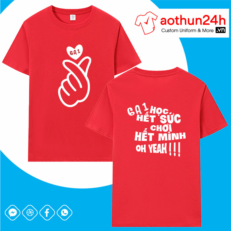 Áo Lớp 6A1 "Học Hết Sức Chơi Hết Mình" - OH YEAR!