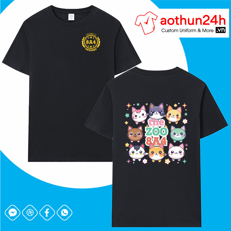 Áo lớp in hình mèo Hello Kitty 0910