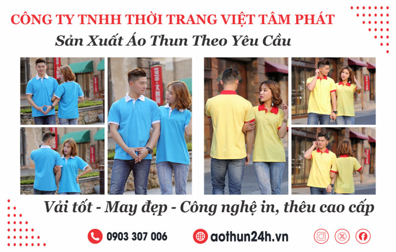 Áo thun 24h công ty sản xuất áo thun đồng phục uy tin