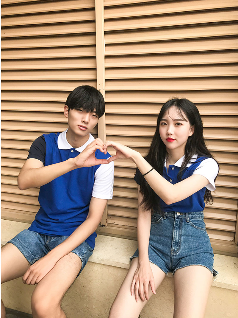 Áo thun cặp đôi màu sắc 150802