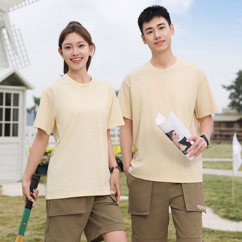 Áo Thun Cotton Unisex Cổ Tròn, Phom Rộng Tay Lỡ 240802