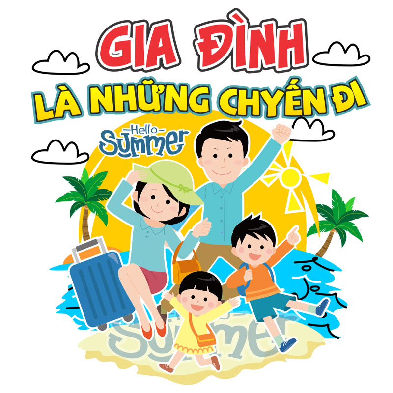 Họa tiết in logo áo gia đình là những chuyến đi Ag0853