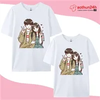  Áo Thun Đôi In Hình Theo Yêu Cầu Áo Đôi Đẹp Giá Tốt