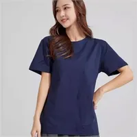 Áo Thun Trơn Form Rộng Xanh Navy Định Lượng 250gsm