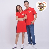 Áo váy cặp đôi in logo Tân Sửu trái tim dễ thương AD0403