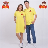 Áo váy cặp đôi logo chibi Tân Sửu dễ thương AD0412